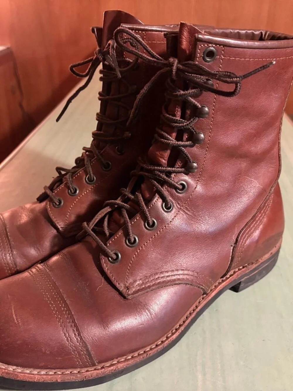 Mens Red Wing Indian Motorcycles Iron Ranger 4313 Cap Toe Boots Size 10 D